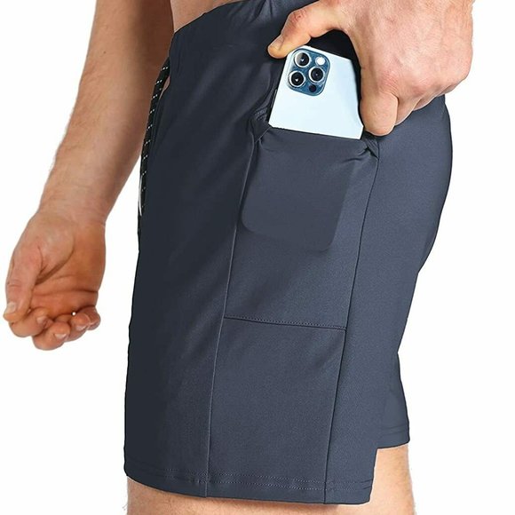 New Men's Lightweight Gym Shorts, Bodybuilding - Picture 3 of 6